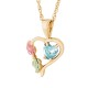 Heart with Multiple Stone Options & All Birthstones - by Landstrom's
